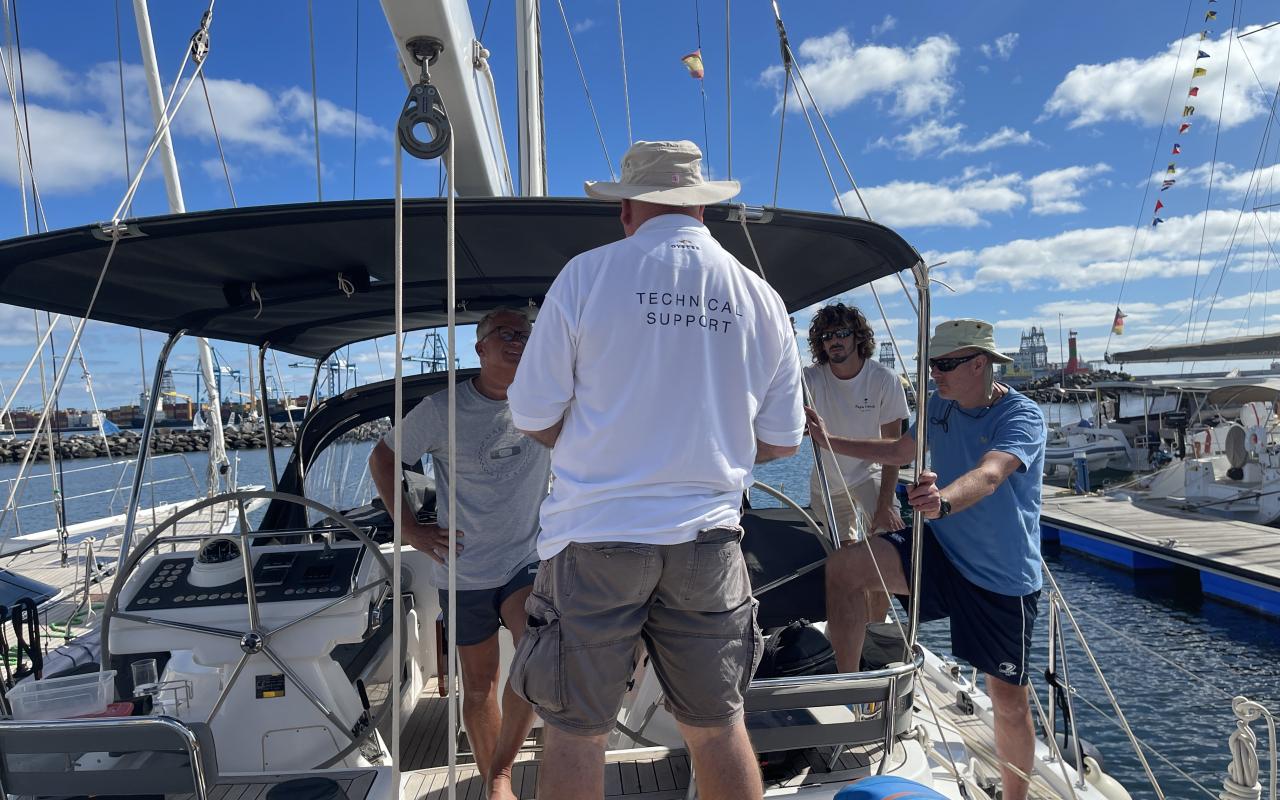 Oyster Technical Support Team On Oyster Yacht