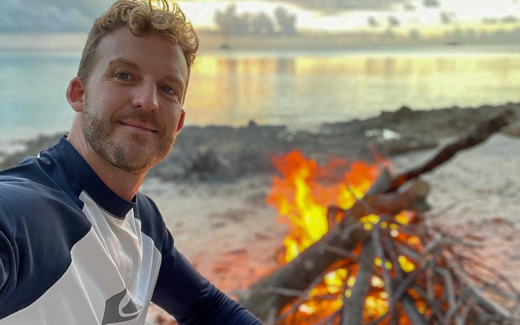 James Bonfire On The Beach