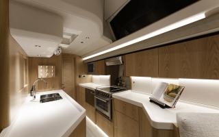 Oyster 595 Luxury 60 foot sailing yacht galley