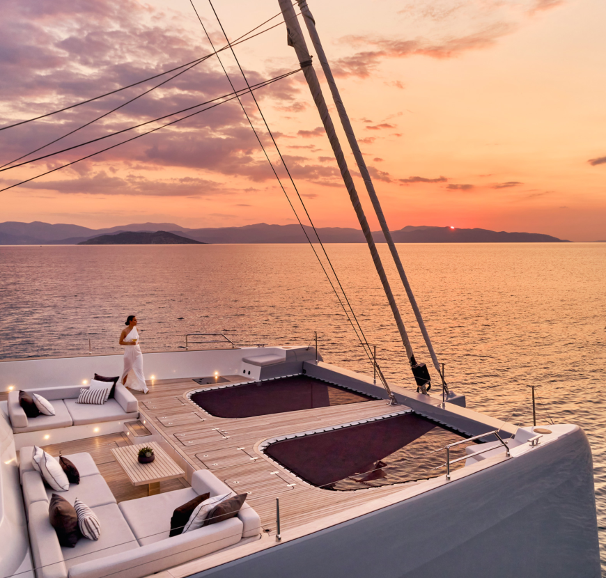 Above Beyond Sunreef 80 Charter Sunset