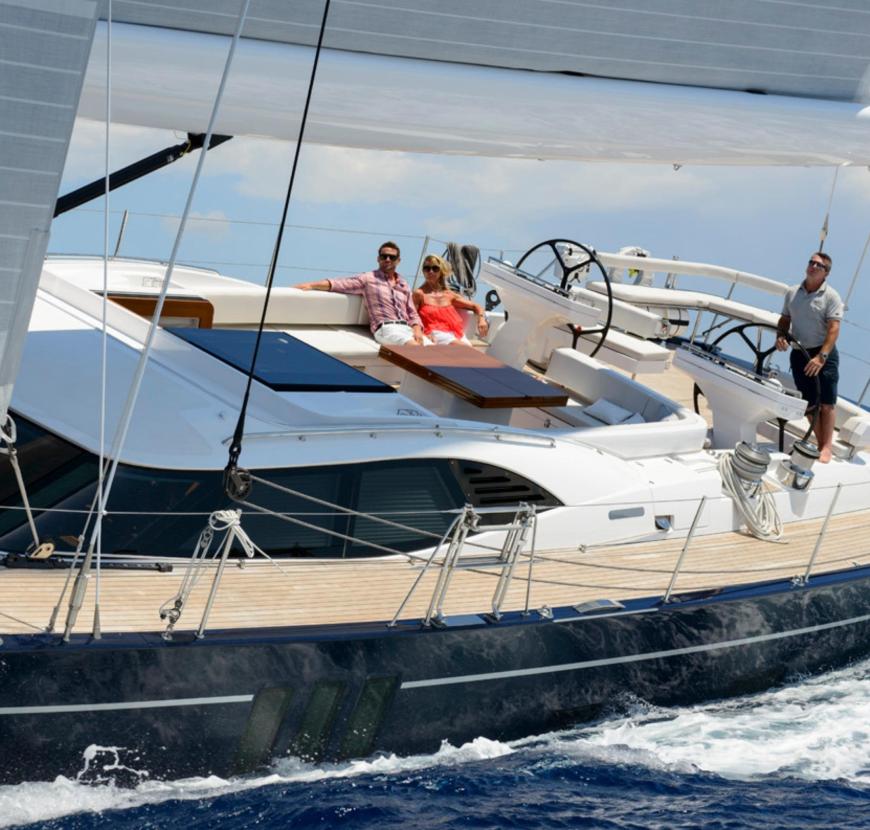 Couple on an Oyster Charter v2