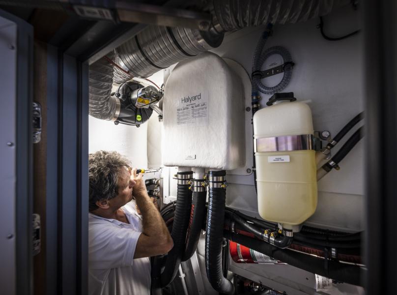 Engineering sailing yacht