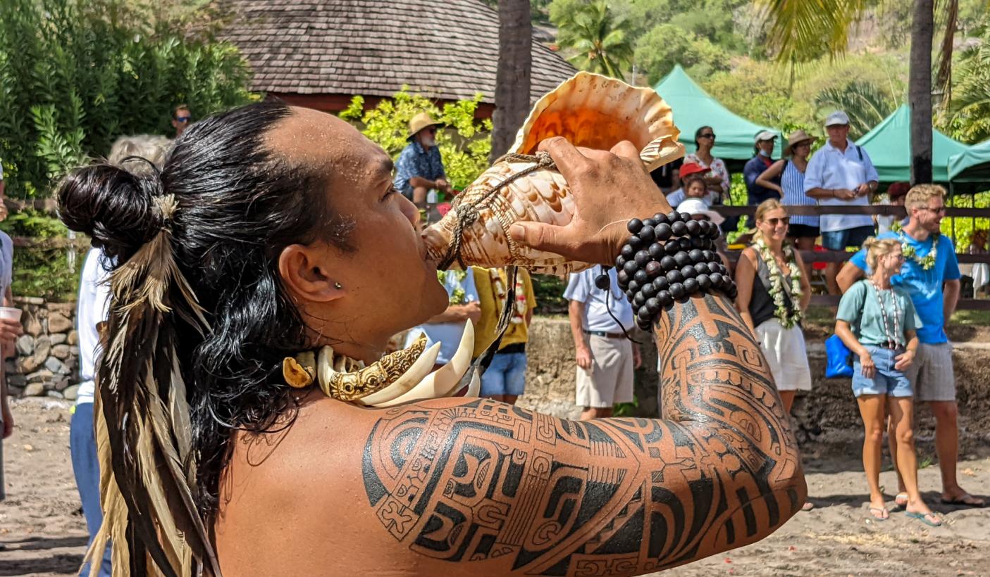 Local man Nuku Hiva Marquesas
