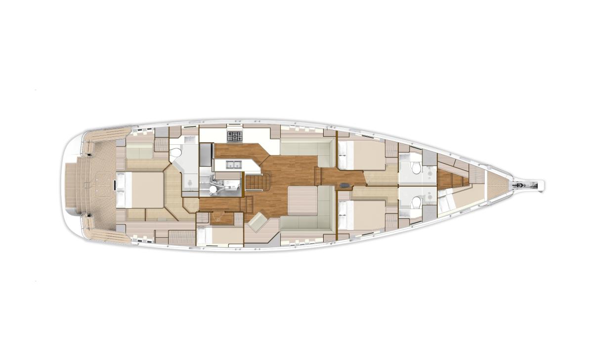 OYSTER 675 OPTIONAL ALTERNATIVE LAYOUT
