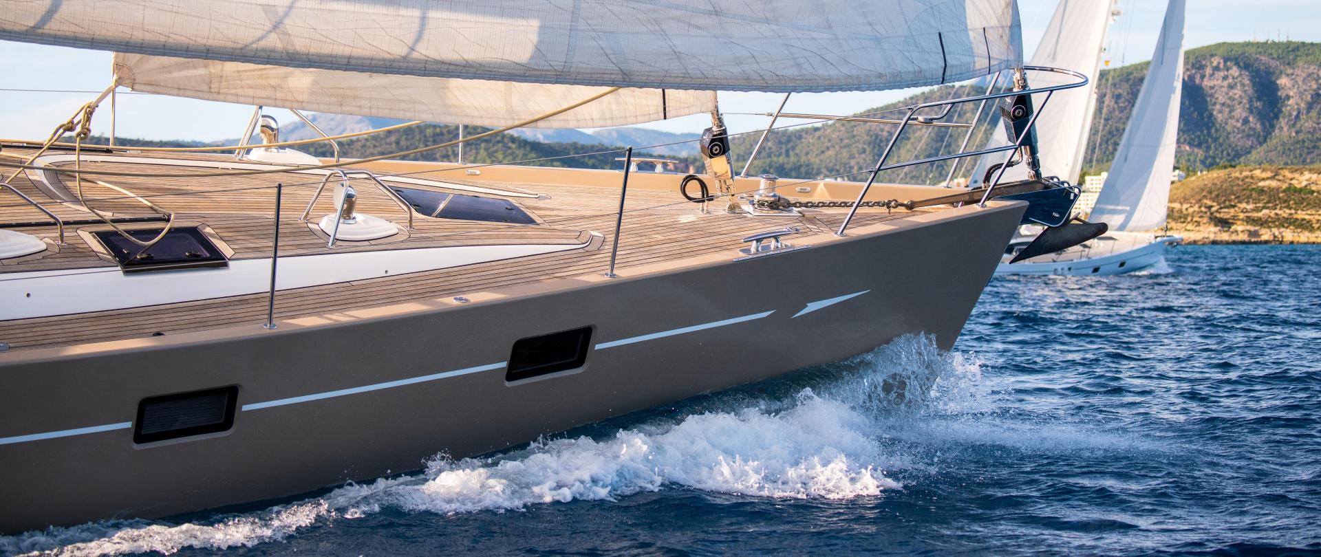 Oyster 575 Safiya Bow Sailing D