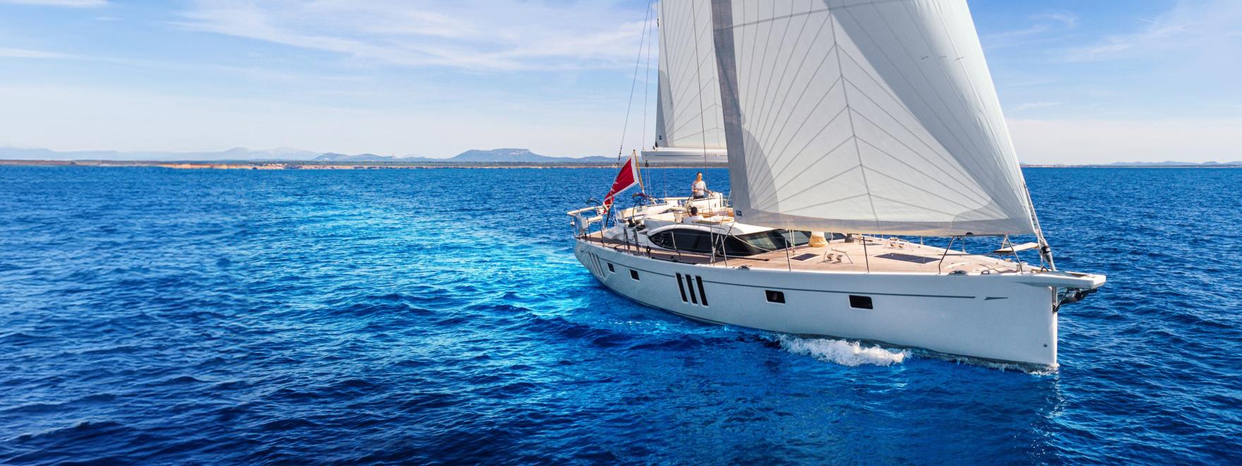 Oyster 595 on show at Southampton International Boat Show 2