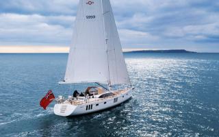 Oyster 595 sailboat bluewater cruising yacht