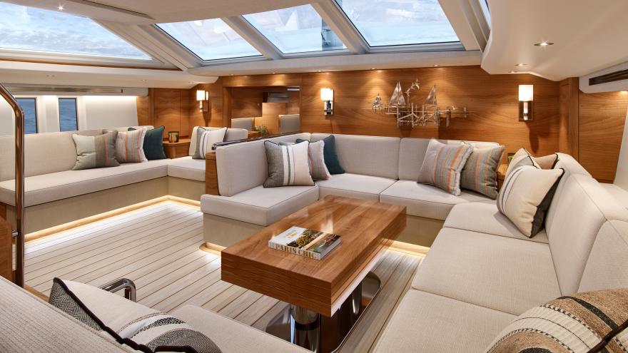 Oyster 745 Interior Luxury 75 Sailing Yacht Cherry 1