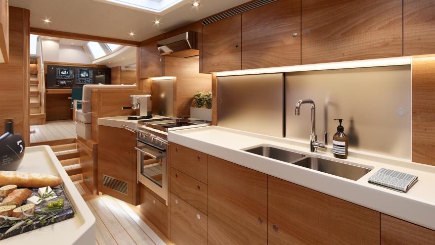 Oyster 745 Interior Luxury 75 Sailing Yacht Cherry 2
