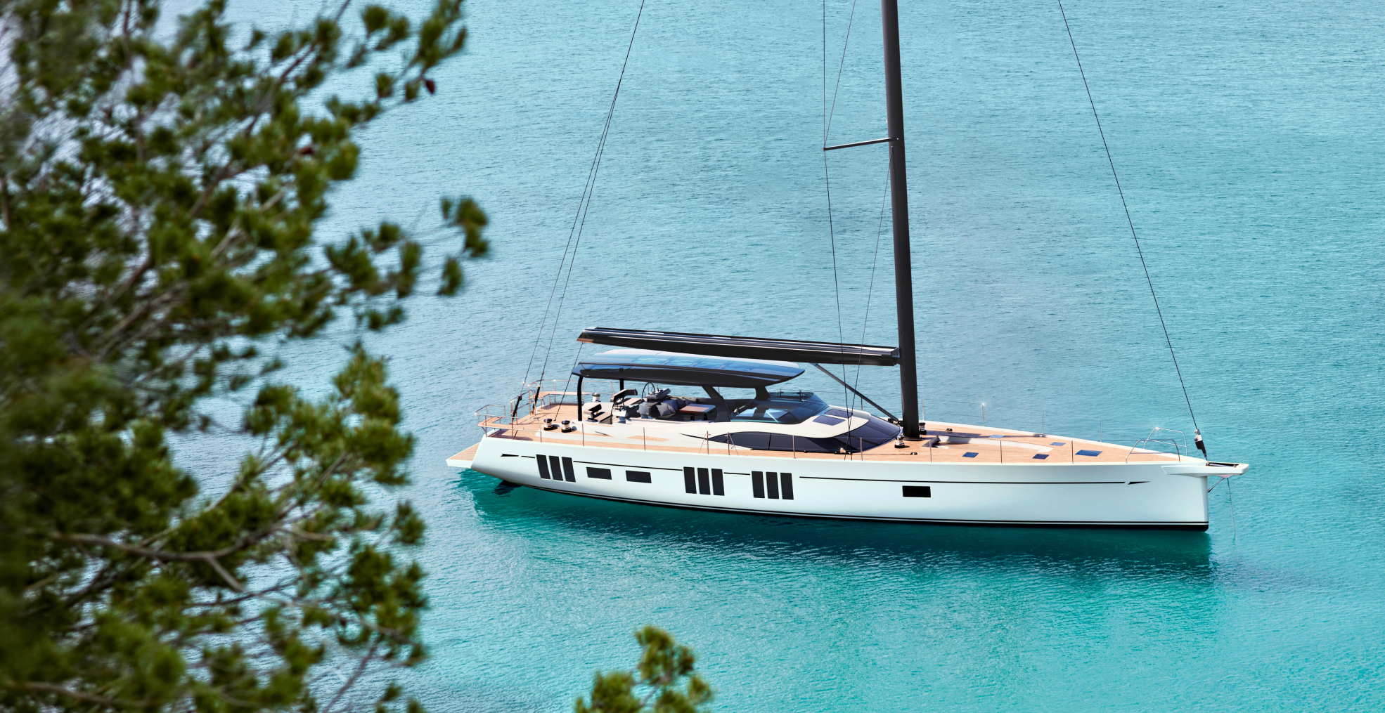 Oyster 805 80 Foot Sailing Yacht Gallery Bimini Hero