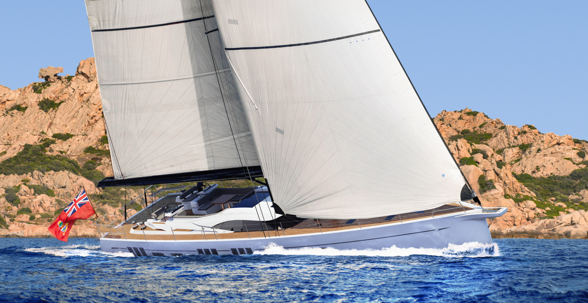 Oyster 805 new 80 foot luxury sailing yacht video D