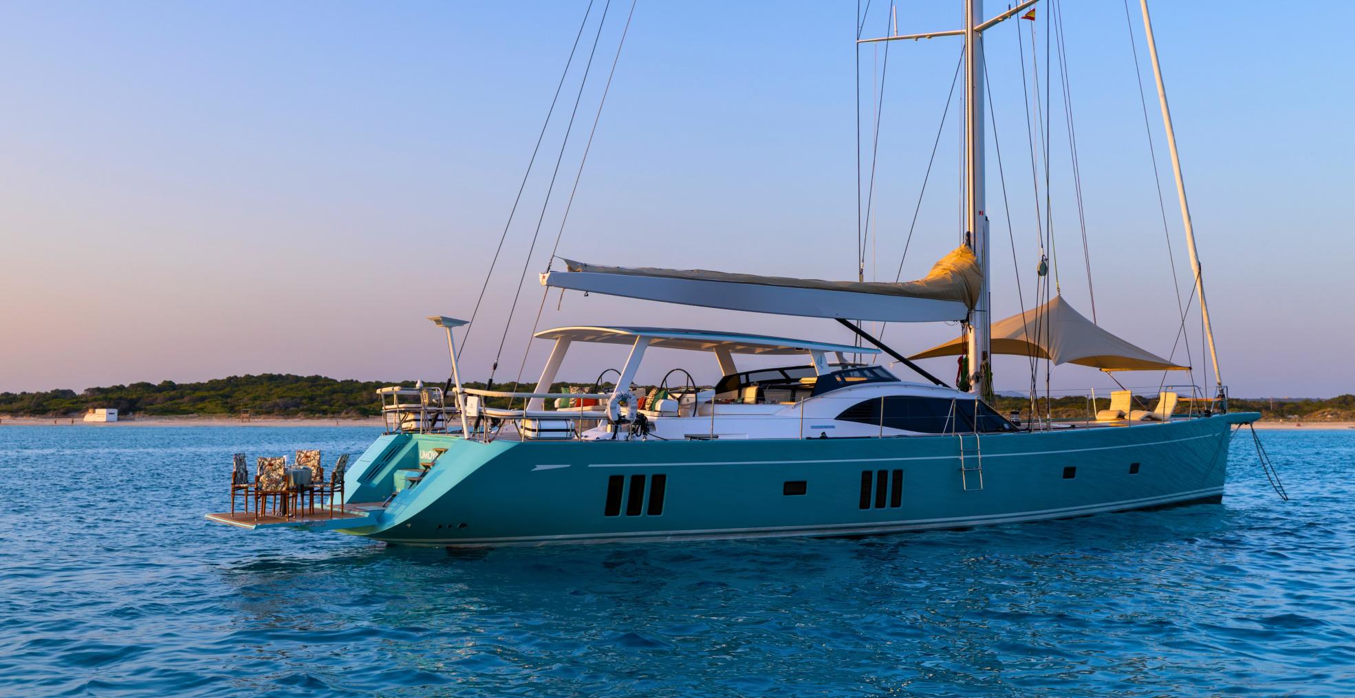 Oyster 885 Series II 90 foot luxury bluewater cruiser with space to relax and enjoy 