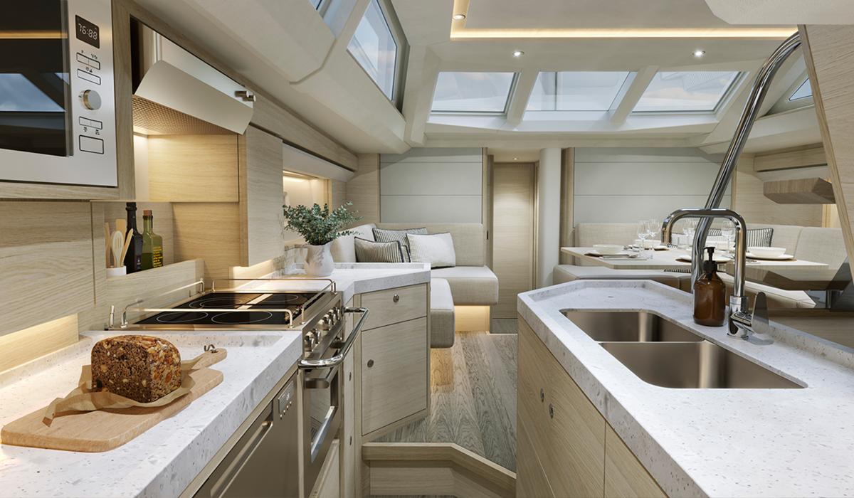 Oyster Yachts Oyster 495 Wood Choices Cool Oak v2