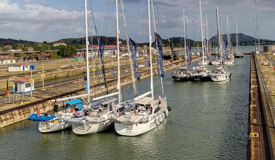 Oyster Yachts transiting the Panama Canal