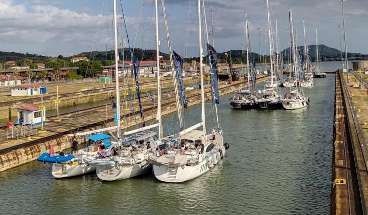Oyster Yachts transiting the Panama Canal