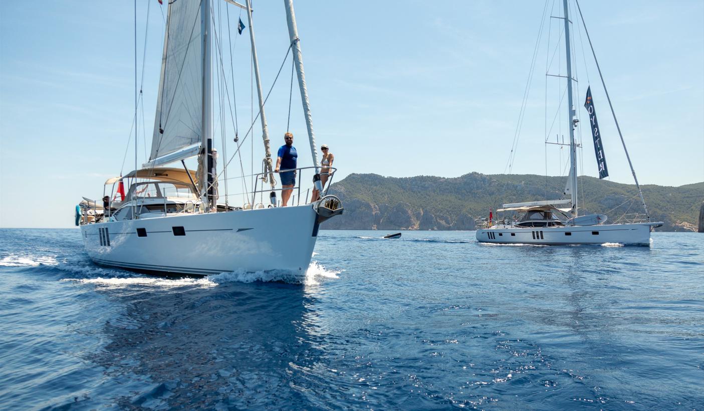 Oyster yachts in Ibiza