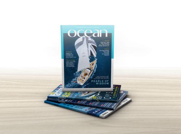 Oyster Press magazine stack OCEAN mockup