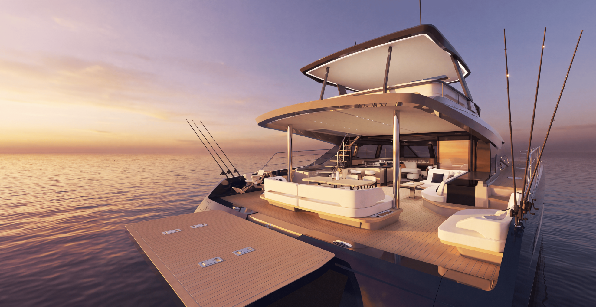 P60 60 foot power catamaran lifestyle 2