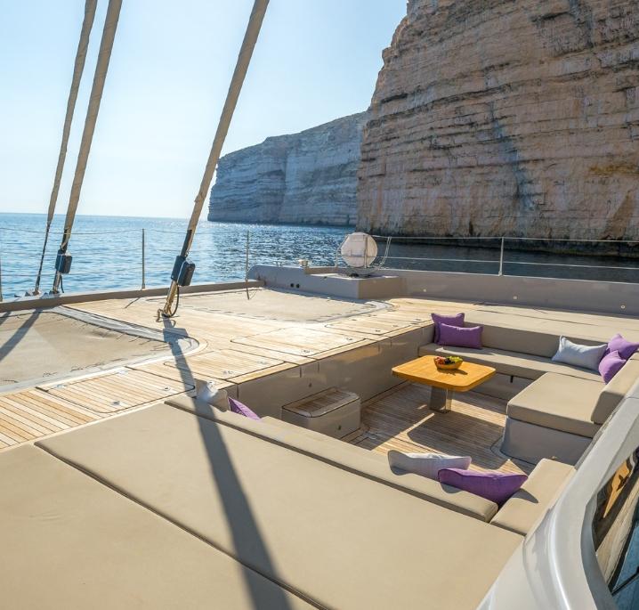 Sea Bliss Sunreef 70 Catamaran available with Beyond Oyster Charter Features 2