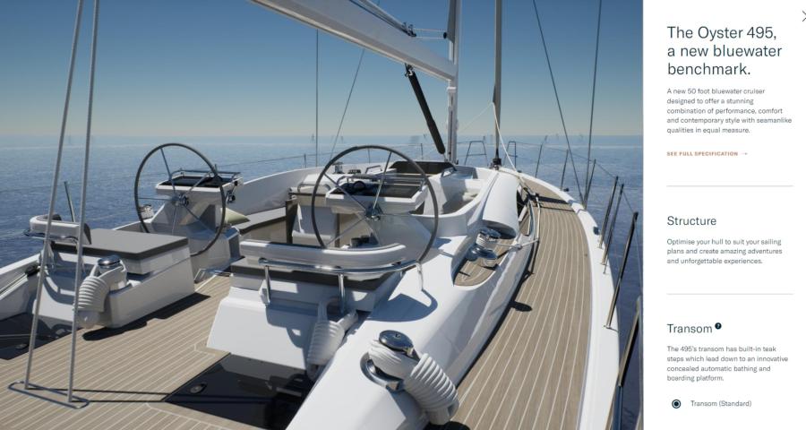 Oyster Yachts Configurator Twin Helm Stations
