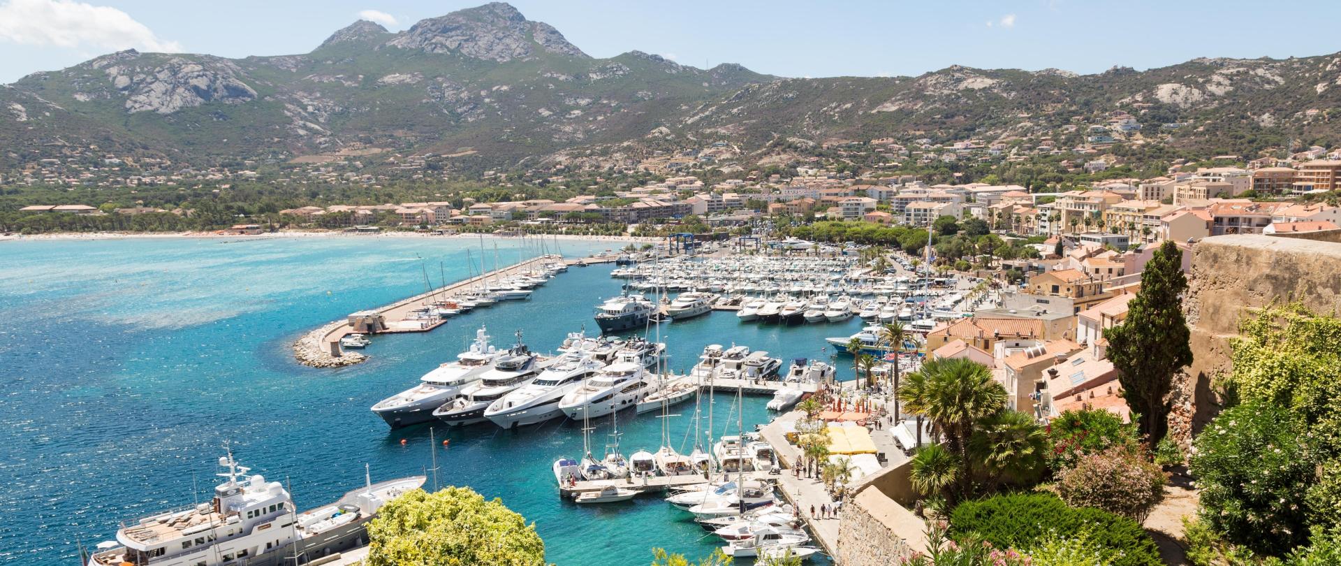 The marina in Calvi Corsica France v2