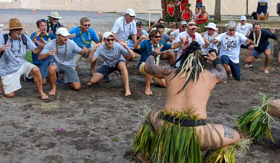Traditional dances in Nuku Hiva Marquesas