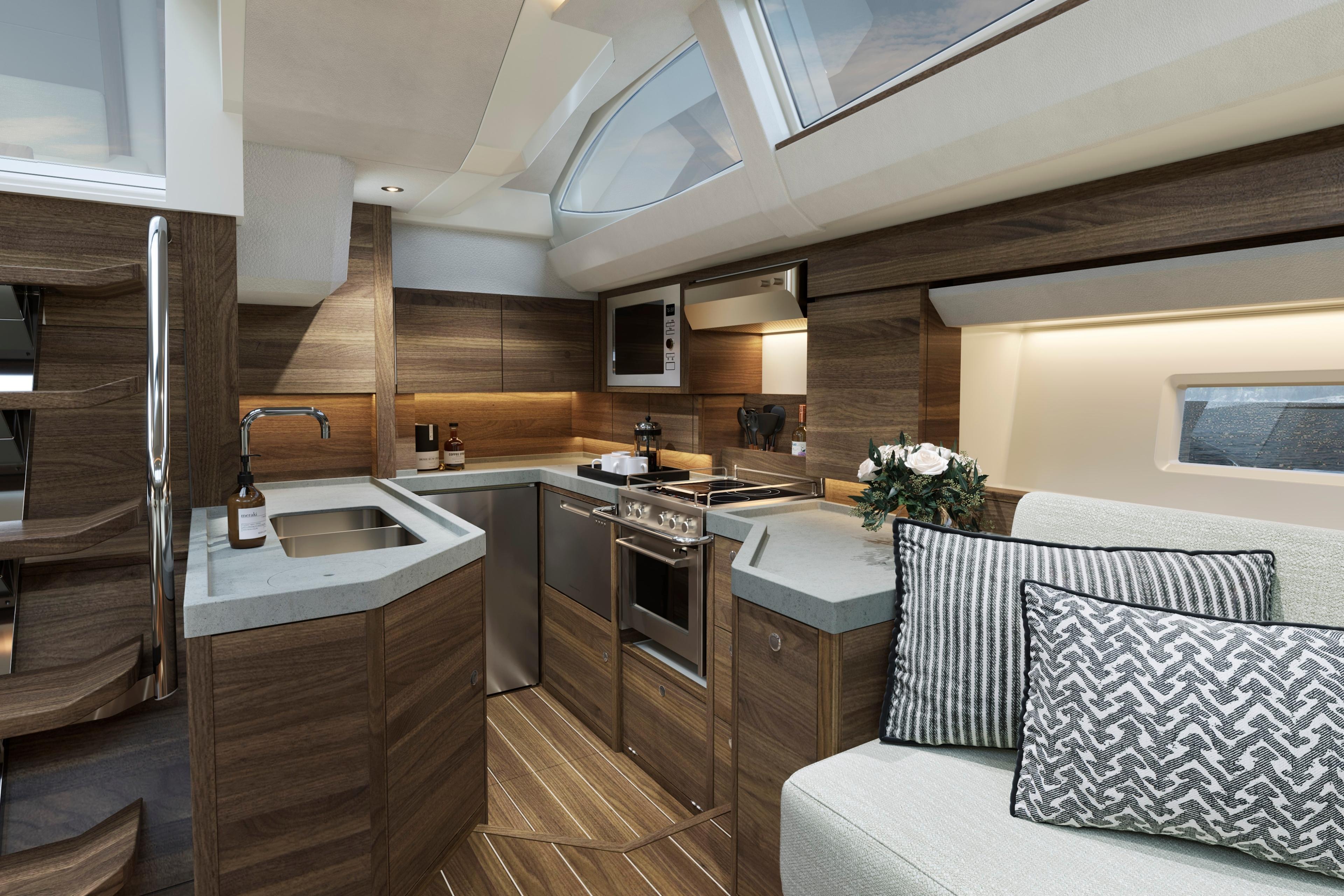 50 foot sailboat interior