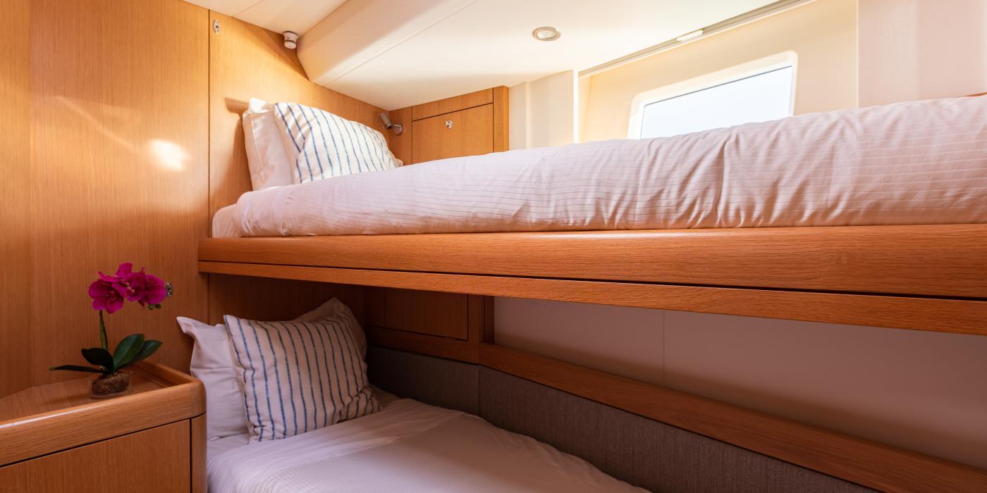 bunk cabin on sailing charter