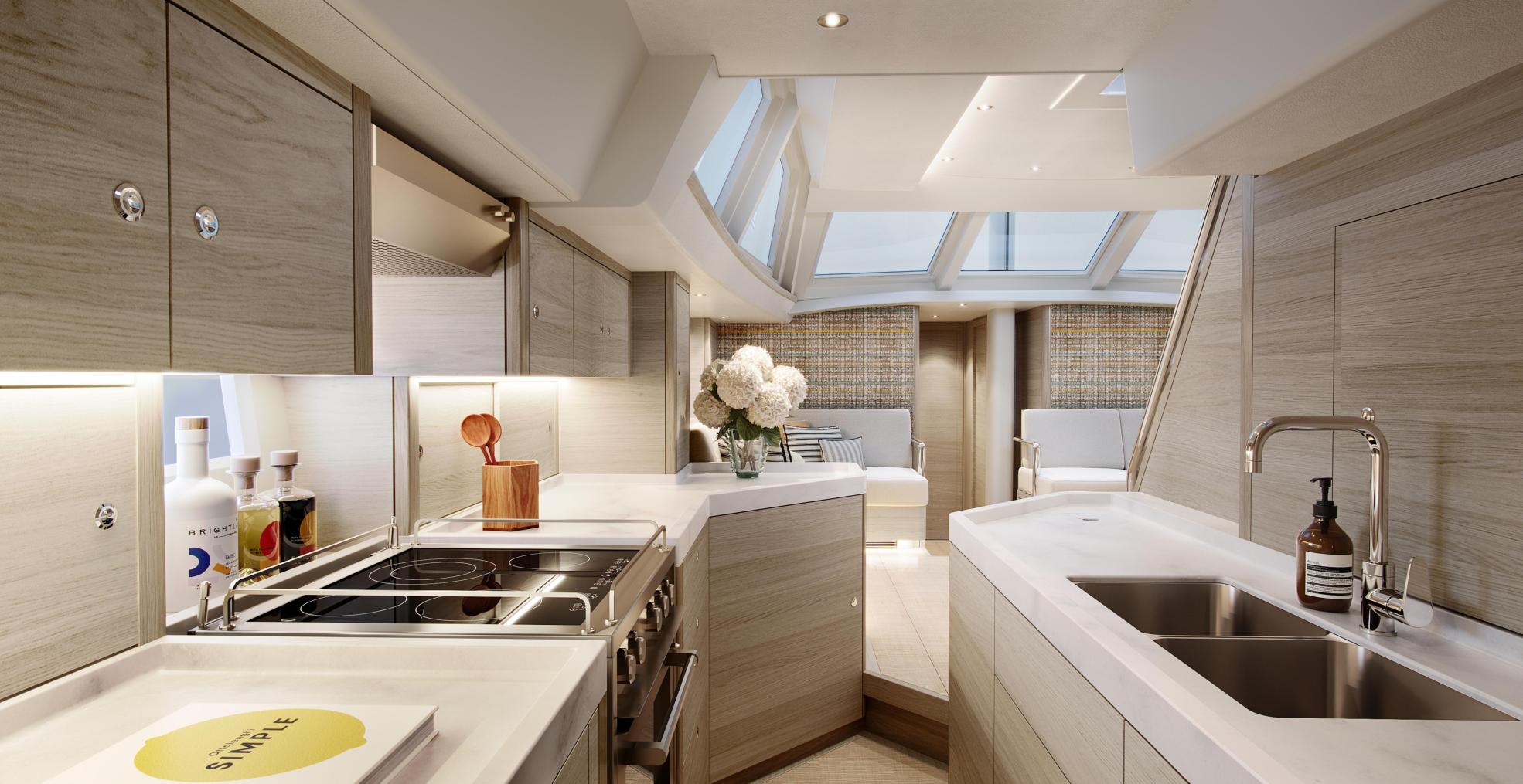 luxury interior onboard oyster sailing yacht