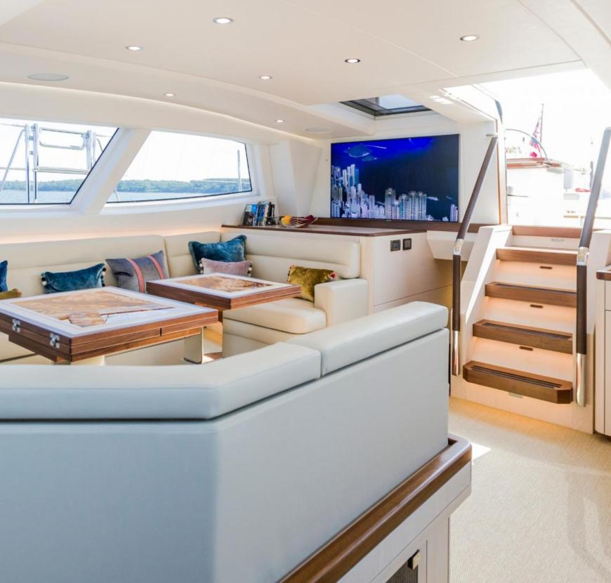 luxury sailing yacht interior