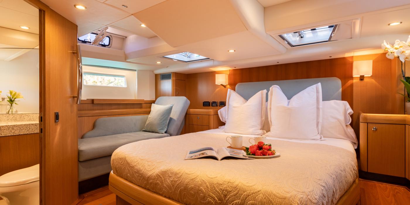 master cabin charter sailing holiday