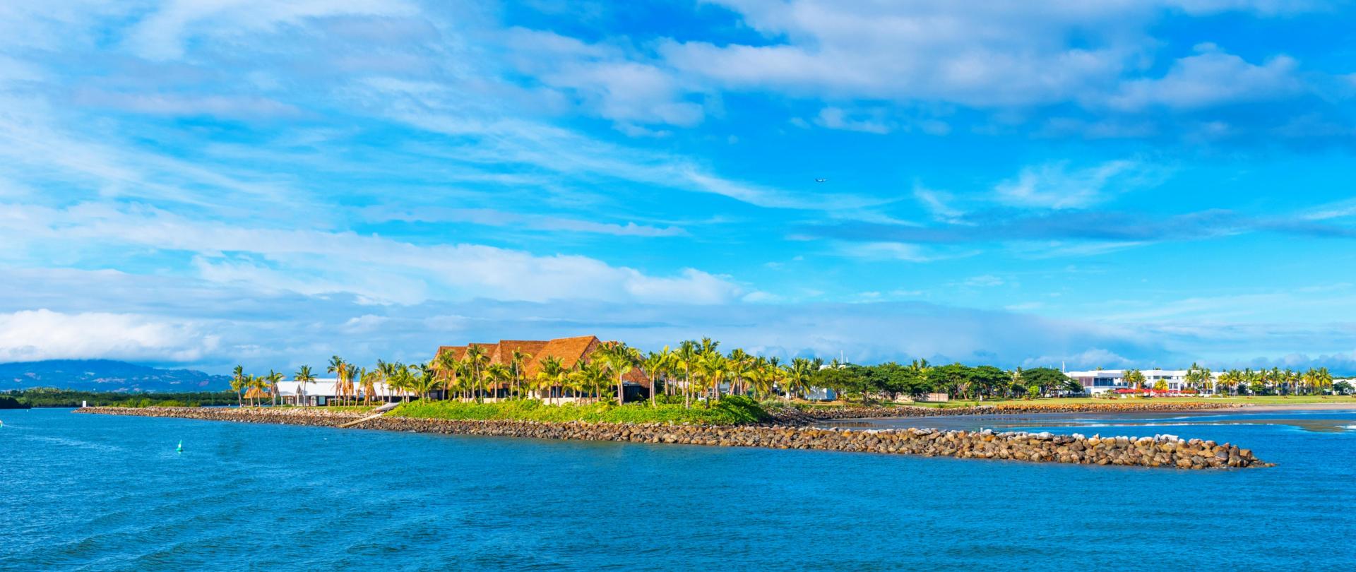 palm trees and sandy beaches of Denarau Island d v2