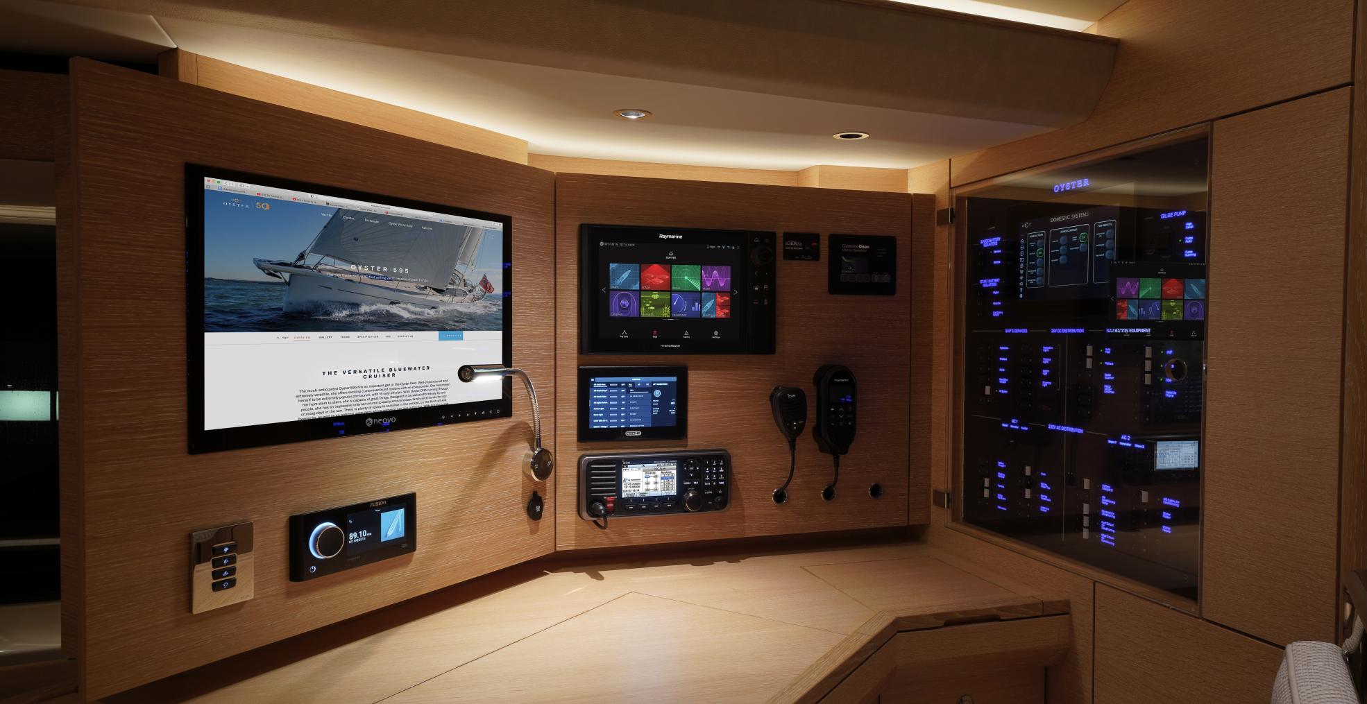 sailing yacht navigation station