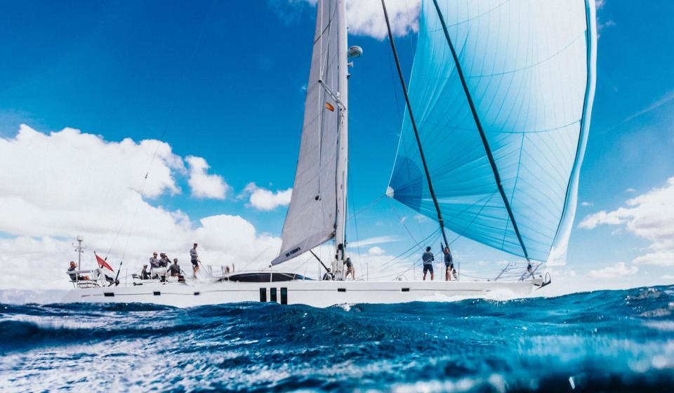 White Oyster Yacht cruising