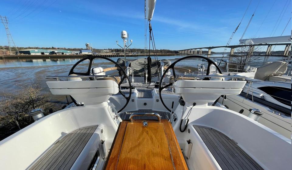 Oyster Yachts helm