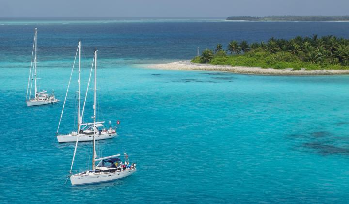 1. Bluewater sailing yachts in Cocos Keeling