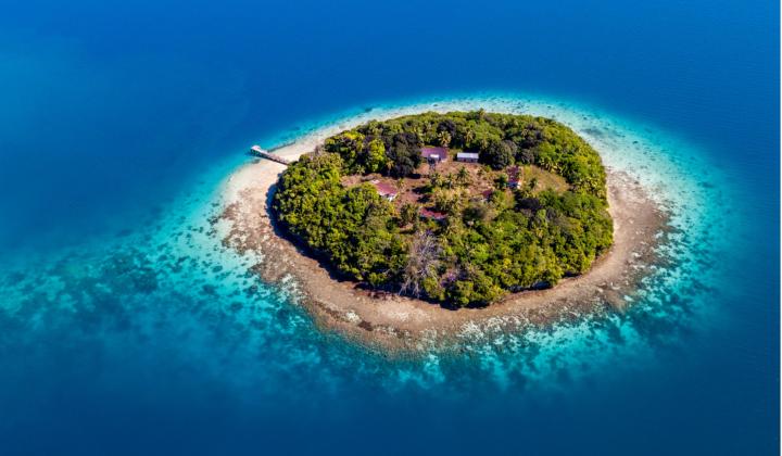 38. Aerial view of Tonga Island
