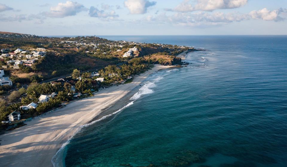 3. Picturesque white sand beach