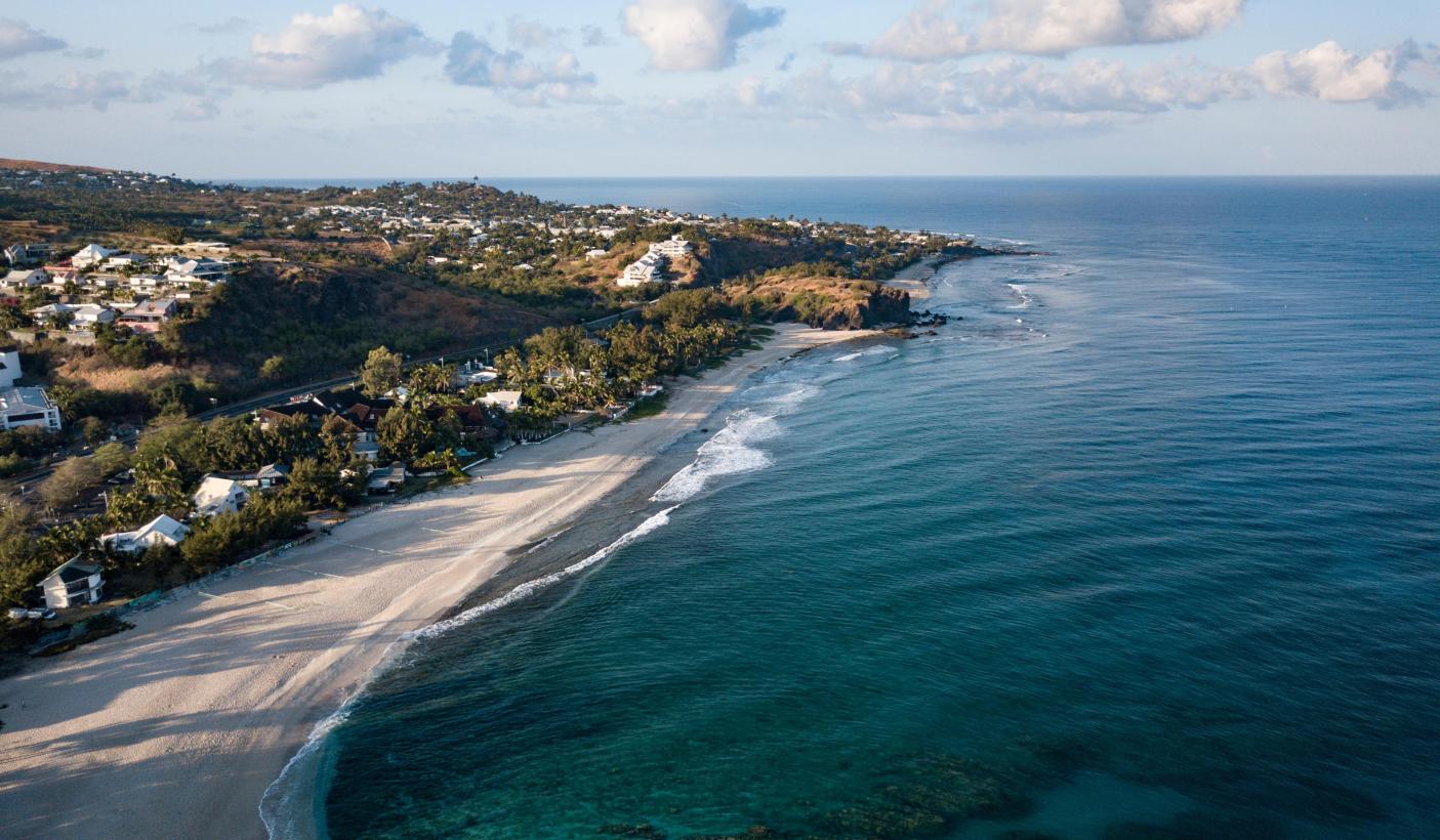 3. Picturesque white sand beach