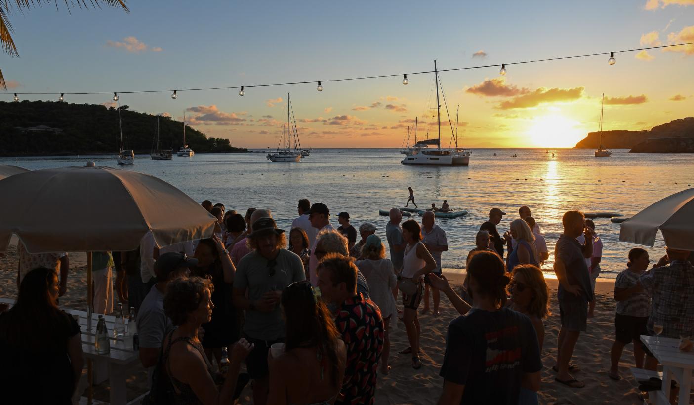 Beach Party Antigua Sunset
