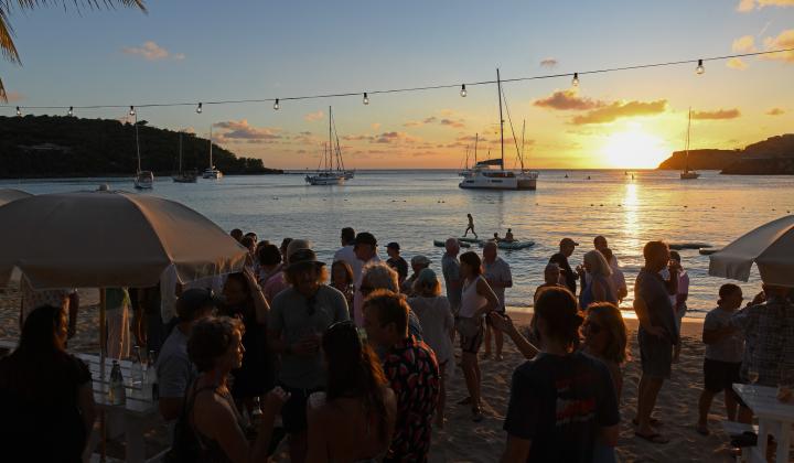 Beach Party Antigua Sunset