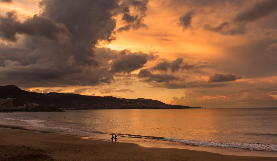 Beach sunset Las Palmas