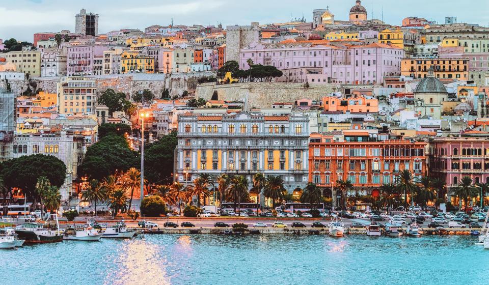 Cagliary cityscape and architecture