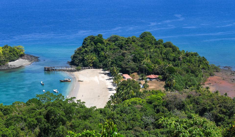 Coiba Island aerial view