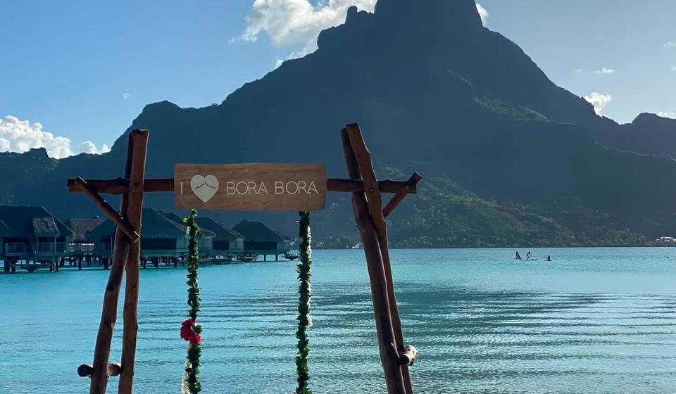 I love Bora Bora sign