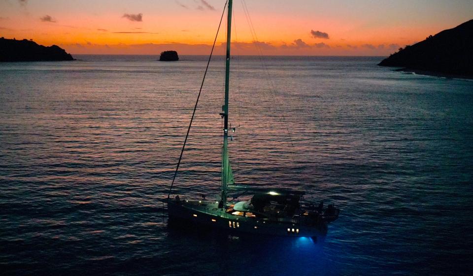 Infinity Monuriki Island Sunset