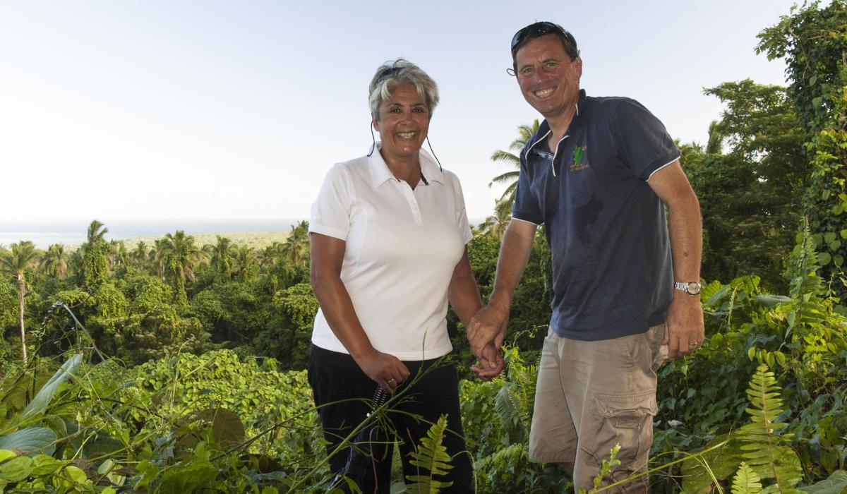 Mike Robinson 8 Pulemelei Mound 1 Mike and Devala