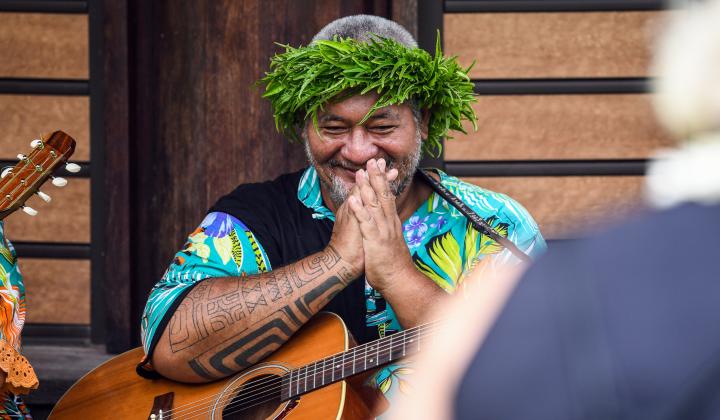 Musician in Nuku Hiva