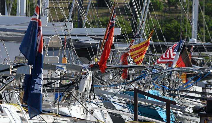 OWR 24 25 Yachts At Dock International Flags