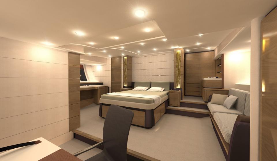 Oyster 125 FB Master Cabin